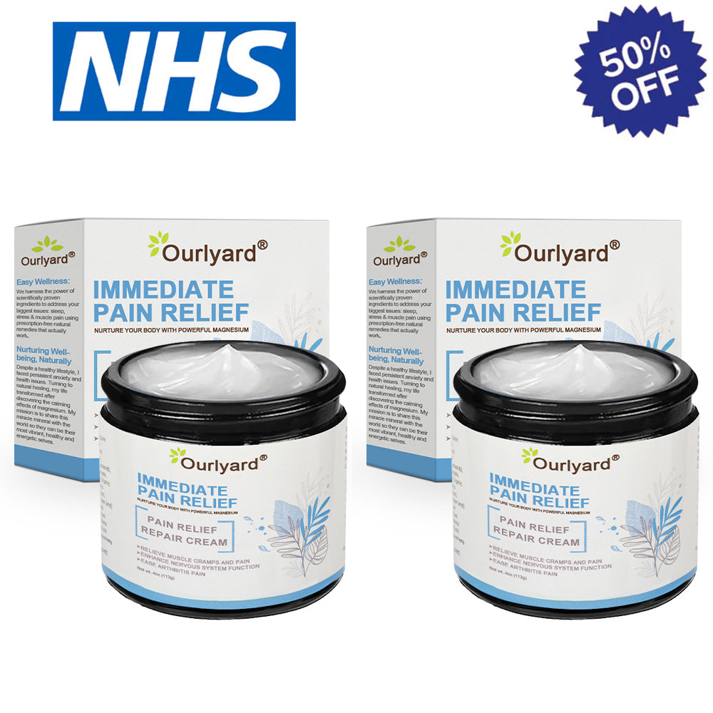 ✅Zatwierdzony przez NHS: Ourlyard® Magnesium Pain Healing Bone Cream (krem magnezowy łagodzący ból i wspomagający gojenie kości) (leczenie zapalenia stawów, neuropatii, chorób reumatycznych, skurczów mięśni, drgań i urazów sportowych)