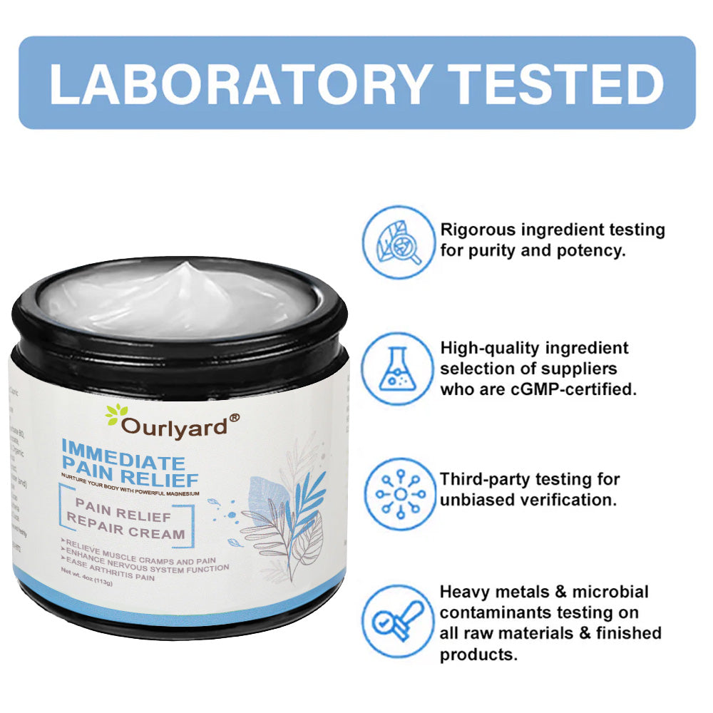 ✅Zatwierdzony przez NHS: Ourlyard® Magnesium Pain Healing Bone Cream (krem magnezowy łagodzący ból i wspomagający gojenie kości) (leczenie zapalenia stawów, neuropatii, chorób reumatycznych, skurczów mięśni, drgań i urazów sportowych)