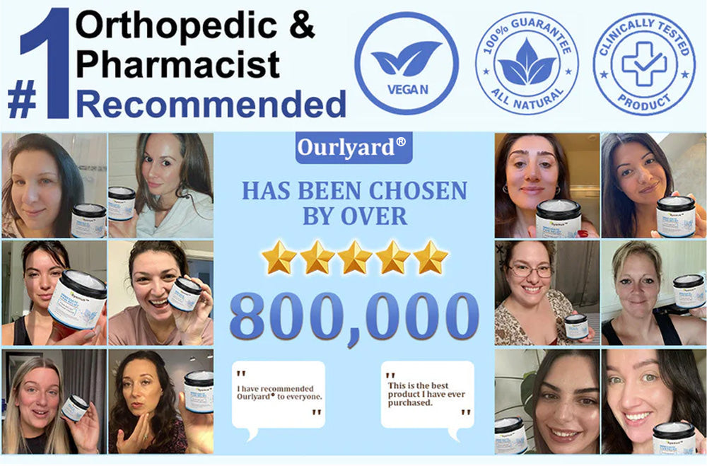 ✅Zatwierdzony przez NHS: Ourlyard® Magnesium Pain Healing Bone Cream (krem magnezowy łagodzący ból i wspomagający gojenie kości) (leczenie zapalenia stawów, neuropatii, chorób reumatycznych, skurczów mięśni, drgań i urazów sportowych)