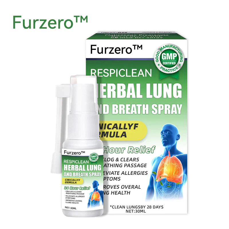 🌿🌿Furzero™️ RespiClean Ziołowy spray do płuc i układu oddechowego