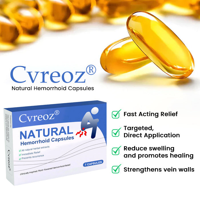 🔥Gorąca wyprzedaż – 50% zniżki🔥Cvreoz® Naturalne kapsułki na hemoroidy