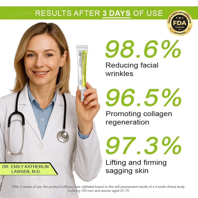 💛✅Wyprodukowane i wysyłane z USA 💫Rolimey® Botox & Vita-A Retinol Shot Krem liftingujący i ujędrniający – ostatni dzień promocji 70% RABATU