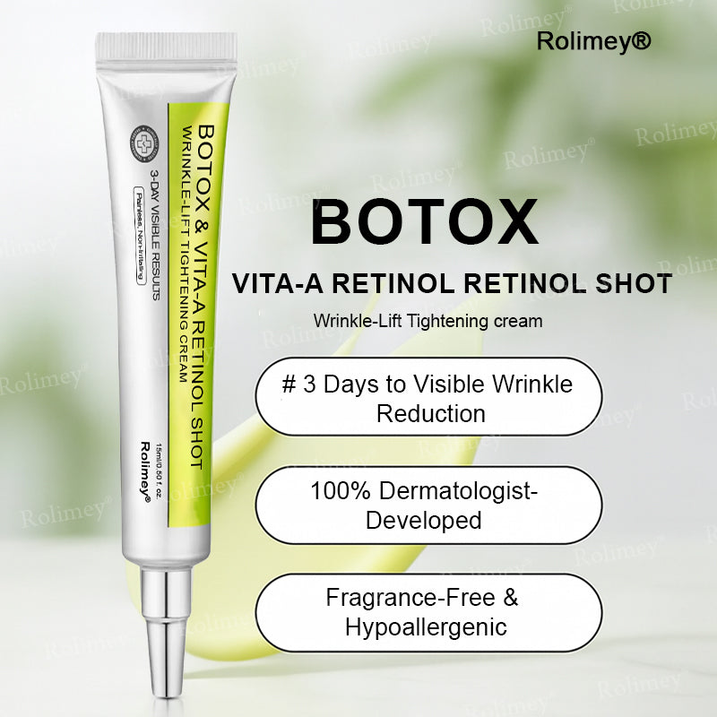 💛✅Wyprodukowane i wysyłane z USA 💫Rolimey® Botox & Vita-A Retinol Shot Krem liftingujący i ujędrniający – ostatni dzień promocji 70% RABATU