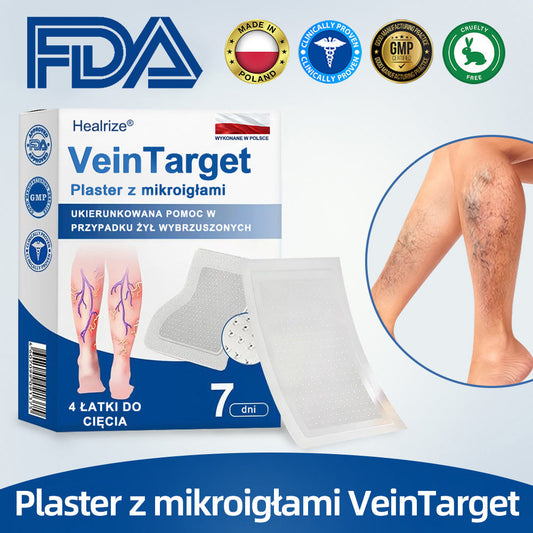 👩‍⚕️✅ Healrize® VeinTarget Plaster z mikroigłami ⚡ Natychmiastowa ulga, długotrwałe efekty