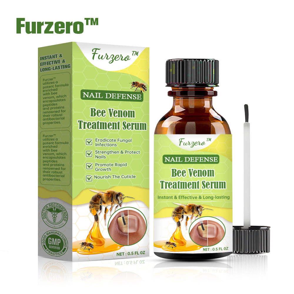 👩‍⚕️Furzero™ Nail Defense Bee Venom Treatment Serum (na wszystkie rodzaje chorób paznokci✅ dla zdrowszego wzrostu paznokci)