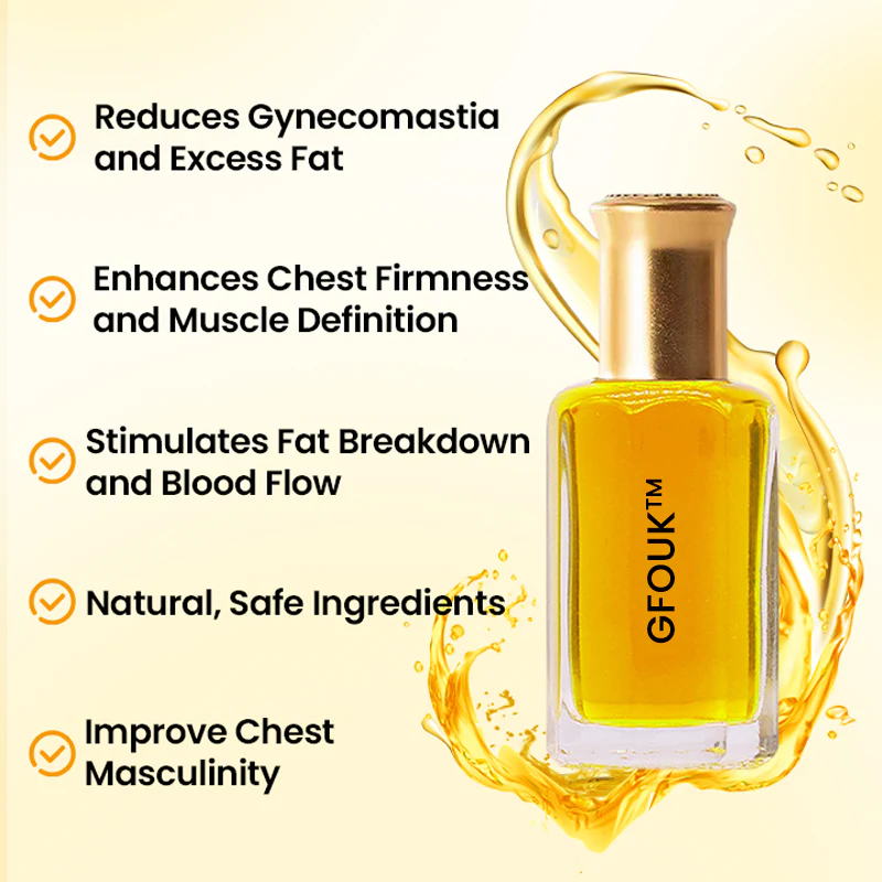 GFOUK ™ ThermoFirm Bee Venom Gynecomastia Oil do ujędrniania męskiej klatki piersiowej