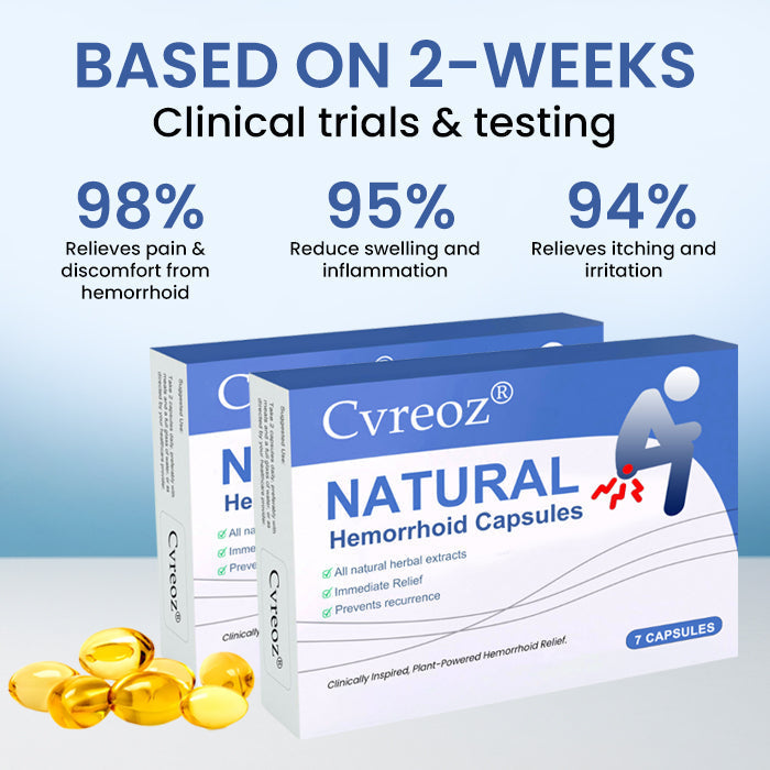 🔥Gorąca wyprzedaż – 50% zniżki🔥Cvreoz® Naturalne kapsułki na hemoroidy
