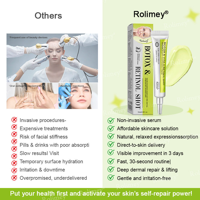 💛✅Wyprodukowane i wysyłane z USA 💫Rolimey® Botox & Vita-A Retinol Shot Krem liftingujący i ujędrniający – ostatni dzień promocji 70% RABATU