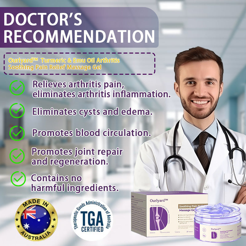 🌱Oficjalny sklep: Ourlyard™ Turmeric & Emu Oil Arthritis Łagodzący ból żel do masażu 👨‍⚕️