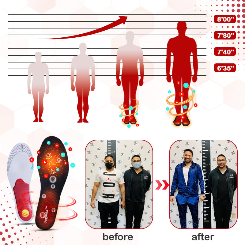 Sugoola™ Wkładki HeightBoost Far Infrared Titanium Ion Arch Correction Insoles