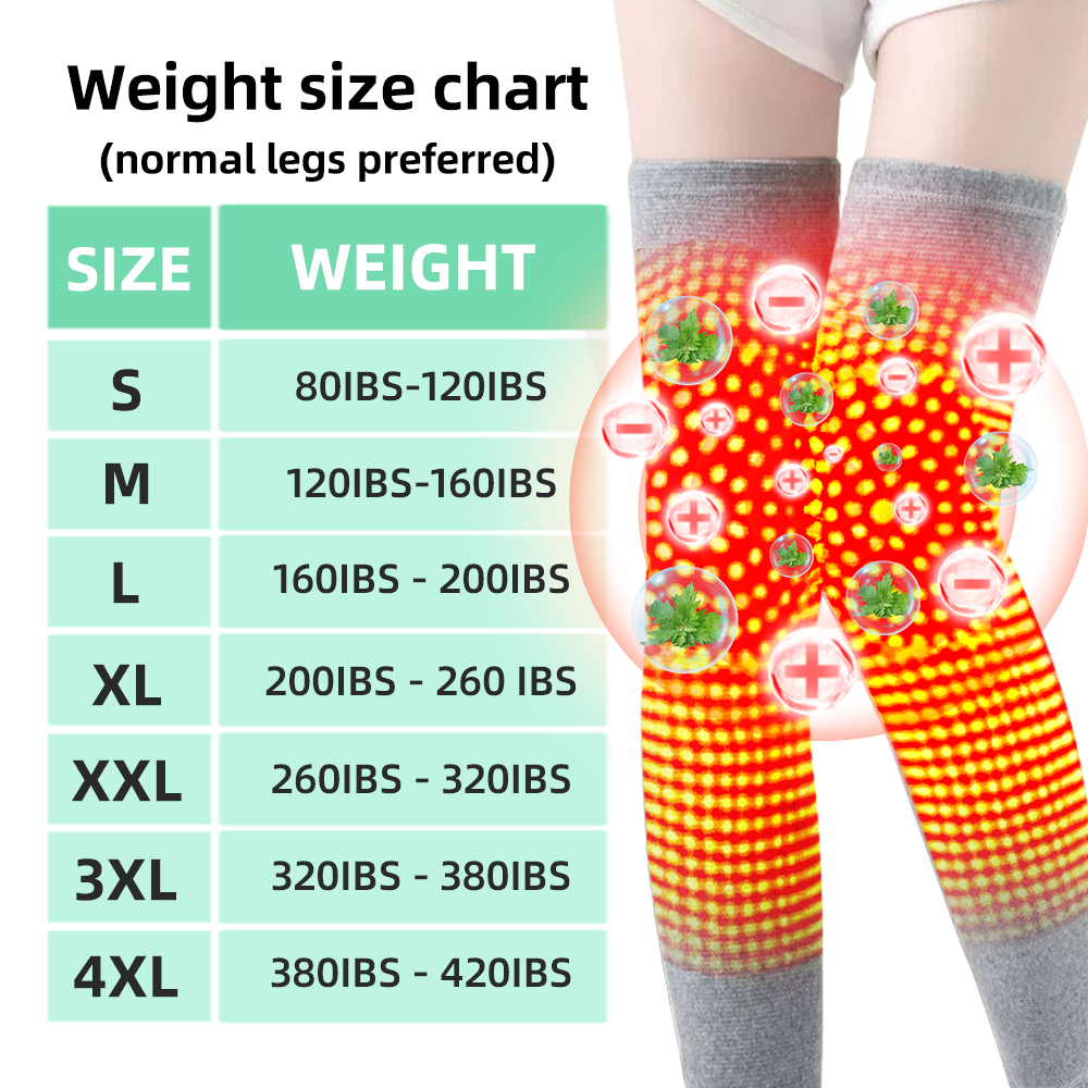 🔥🔥ANYIDEA™ Ziołowe wsparcie termiczne kolana o częstotliwości radiowej (wysokie rękawy na nogi na przewlekłą niewydolność żylną, pajączki i obrzęki)