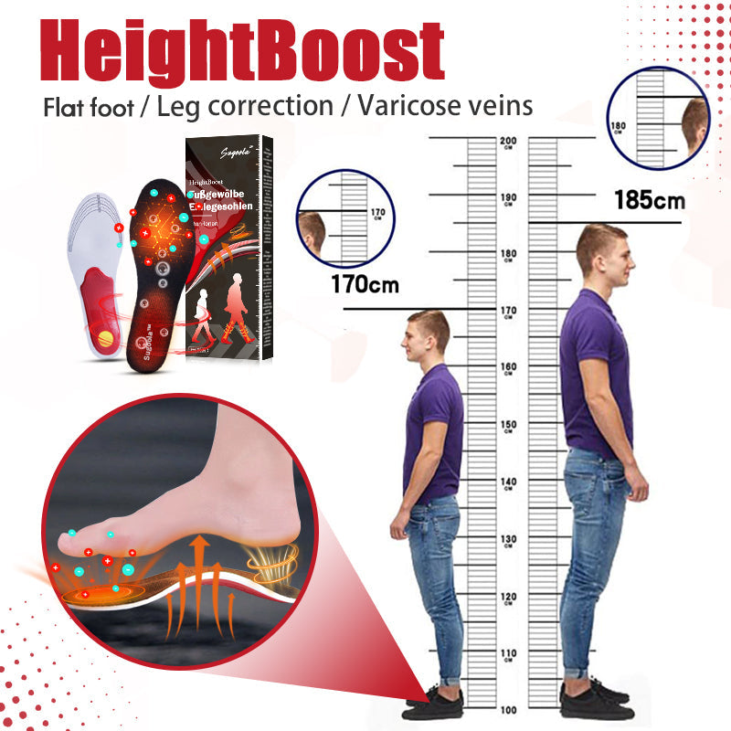 Sugoola™ Wkładki HeightBoost Far Infrared Titanium Ion Arch Correction Insoles